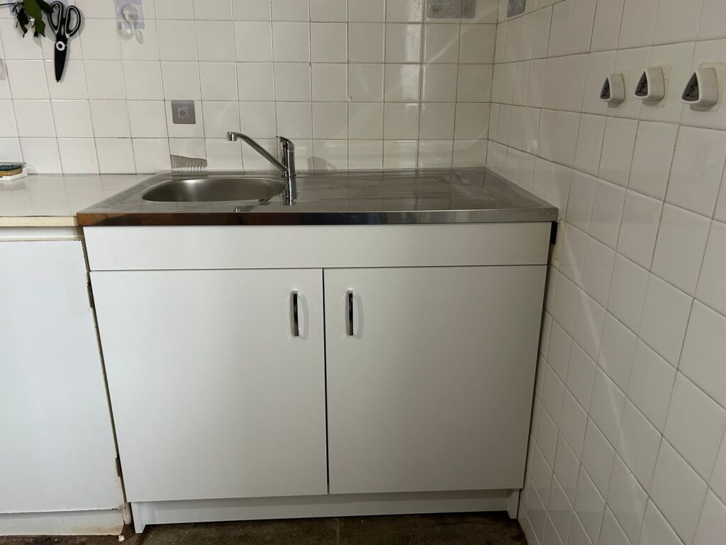 Nouveau meuble évier inox
